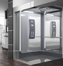 Blackberry Cabin Combination Of Powder Coated Colours With Stainless Steel Main Colour Anthracite Side Fac Stainless Steel Handrail Elevator Interior Design