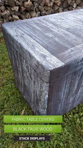 Fitted Table Cover Black Wood Crate Table Covers Wood Crates Craft Show Table
