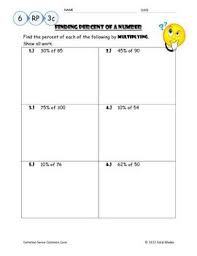Percent Proportion Worksheet Percent Proportions Proportions Worksheet Common Core Standards