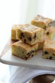 Blondies Vanille Et Pepites De Chocolat Pepite Chocolat Recette Gateau Vanille Chocolat