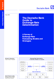 Deutsche bank is an industry recognised leader in the foreign exchange business. The Deutsche Bank Guide To Exchange Rate Determination Fx Broker Db