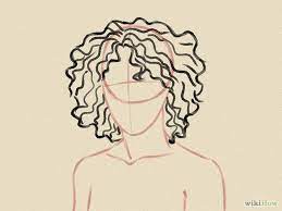 How To Draw Curly Hair Drawing Tutorial Drawings Curly Hair Drawing