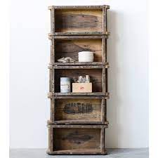 Have you been hoarding a lot of books? Vintage Wood Brick Mold Shelf A Cottage In The City