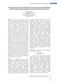 Pdf Analisis Dan Evaluasi Kepuasan Pengguna Sistem Informasi Perpustakaan Dengan Menggunakan Pieces Framework