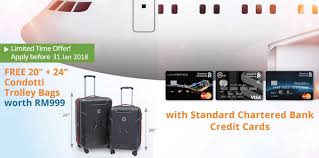 List of the best credit cards by standard chartered malaysia. Credit Card Promo Free 20 24 Condotti Luggage Bags Comparehero