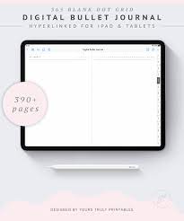 Digital Bullet Journal Template Journal Template Bullet Journal Grid Journals