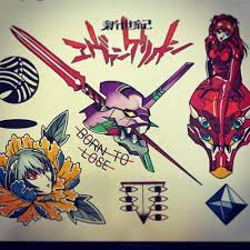 Evangelion Tattoo Evangelion Art Anime Art Books