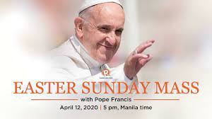 Easter Sunday 2020 Mass With Pope Francis Youtube