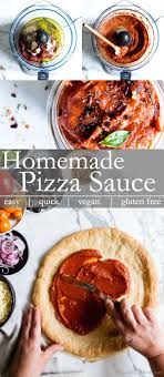 Homemade Pizza Sauce Quick To Whip Up And So Simple To Make With Pantry Staples You Control The Ingredients And It Pizza Sauce Homemade Homemade Pizza Recipes