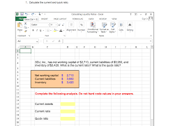 And 0.5 is the division of 10/20. 1 Calculate The Current And Quick Ratio X X 5 Chegg Com
