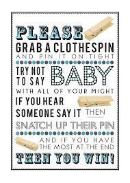 Don T Say Baby Clothespin Game Printable Baby Shower Games Boy Baby Shower Instant Download Clothes Pin Games Printable Baby Shower Games Baby Shower Clothes Pin