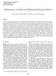 Learn more about news from self, a wellness site dedicated to giving you accurate and genuinely helpful information on topics related to your health. Effectiveness Of Health And Wellness Initiatives For Seniors Tivity Health