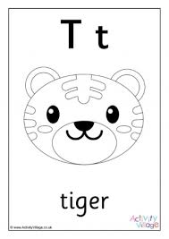 Choose something suitable for your kids. Letter T Colouring Pages
