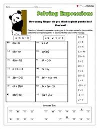 Looking for extra practice for solving literal equations or solving for a specific variable in a formula? Solving Expressions With Variables Worksheet Free By Mathchips