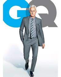 Announcing Gq S First Ever Style Bible John Slattery Grey Suit Men Gq