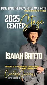 🔥 Isaiah Britto 🔥, The countdown to Center Stage Dance Convention is ON!  This May 9th-11th, we’re bringing together an absolutely stacked team all  at The Grove Hotel in Boise, Idaho, and we’re excited ...