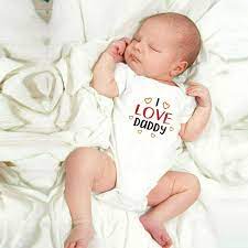 I Love Daddy Baby Onesie Baby Shower Gift Cute Baby Clothes Newborn Baby Welcome Home Jumpsuit Bodysuit Wish