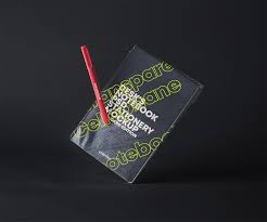 Psd Notebook With A Transparent Cover Mockup Free Mockup In 2020 Mockup Free Psd Stationery Mockup Branding Mockups Free