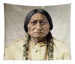 Sitting Bull, Native North American Chief Tapestry