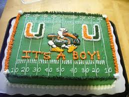 Miami Hurricanes Baby Shower Baby Shower Cakes Shower Cakes Football Baby Shower