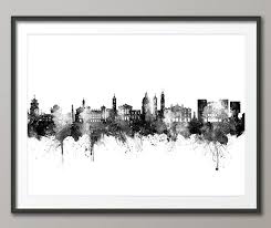 Black And White Liverpool Skyline Art Nice Skyline Nice France Cityscape Art Print Poster 16827 Etsy In 2020 Poster Prints Posters Art Prints Cityscape Art