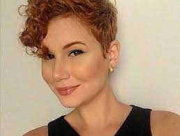 25 Super Short Haircuts For Curly Hair Short Hair Styles For Round Faces Super Short Haircuts Super Short Hair