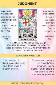 It can also be a representation of harsh judgments being made upon you or by you. The Judgment Tarot Card Interpretation And Meaning Judgement Tarot Card Tarot Interpretation Tarot Card Meanings