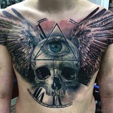 It could symbolize anything from a motorcycle club to a favorite uncles death. 99 Top Class Skull Tattoos On Chest