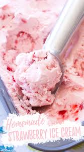 Homemade Strawberry Ice Cream In 2020 Homemade Strawberry Ice Cream Strawberry Ice Cream Recipe Homemade Ice Cream Recipes Machine
