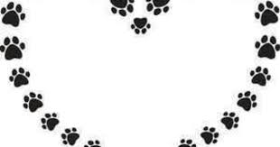 Black And White Paw Print Border 3 Paws Paw Print Clip Art Puppy Paw Prints Dog Paw Print