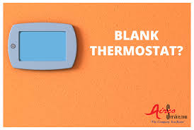 A reset button that stays off. Blank Thermostat Screen Hvac Repair Airco Service