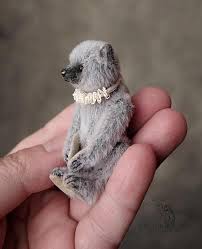 Tiny Miniature Mini Artist Teddy Bear By Aerlinn Bears Etsy Teddy Bear Pattern Teddy Bear Girl Teddy