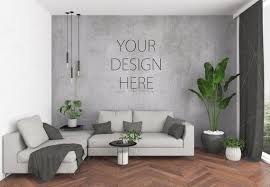 Free Blank Wall Mockup Art Lounge Interior Living Room Mockup Psd Mockup Psd For Free Download Now And Use Th In 2020 Lounge Interiors Living Room Interior Interior