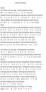 Not Angka Pianika Lagu Naura Untuk Tuhan Not Lagu Not Angka Indonesia Terlengkap 2021