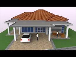 Rumah banglo 1 tingkat konsep binaan: Cadangan Rekabentuk Banglo 1 Tingkat 4 Bilik Di Kulim Kedah Youtube