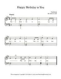Happy birthday free sheet music. Happy Birthday Free Easy Piano Sheet Music With Chords And Lyrics