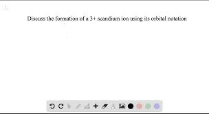 Click here to get an answer to your question what is the orbital notation for sulfur? Solved Discuss The Formation Of A 3 Scandium Ion