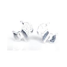 Sterling silver is a blend of 92.5 percent pure silver and 7.5 percent pure copper. Faith Sterling Silver Sterling Silver Kids Half Cz Body Collar Dog 7mm X 6mm Stud Earrings Jewellery From Faith Jewellers Uk