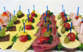 Canapes Schnittchen Belegte Brotchen