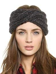 Black Metallic Yoke Knit Hat Sheinside Com Knitted Hats Knit Turban Headband Hats For Women