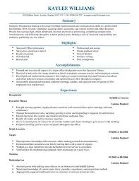 Discover outstanding cv examples from livecareer. Receptionist Cv Template Cv Samples Examples