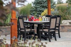 They're either unsure of what pieces to use to maximize the space or sometimes, they use pieces that don't really compliment the size they're dealing with. 48 Round Poly Patio Table From Dutchcrafters Amish Furniture
