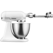 The motor is of the same as of classic while the size of the bowl is lesser being 3.5 quarts. Kitchenaid Mini Stand Mixer Matte White With Spiralizer 5ksm3311xafwspir Winning Appliances