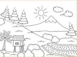 Terlebih, untuk siswa di sekolah dasar dan menengah. Contoh Gambar Pemandangan Alam Yang Mudah Digambar Dizeen Gambar Alam Gambar Ilustrasi Tumblr