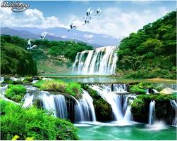 Gambar pemandangan bunga tidak kalah keren dengan yang sebelumnya, loh. Beibehang Wallpaper Kustom Mewah Hd Air Terjun Keindahan Alam Pemandangan 3d Besar Mural Foto Latar Belakang Wallpaper Untuk Dinding 3 D Custom Wallpaper Background Wallpaperwallpaper For Walls Aliexpress