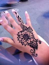 Sunflower Henna Tattoo Henna Tattoo Designs Simple Henna Tattoo Henna Tattoo
