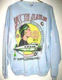 Vintage 80s Amelia Earhart Graphic Sweatshirt Sun Sportswear Portugal Oversize Graphic Sweatshirt Vintage Sportswear Sweatshirts