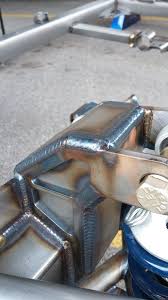 Tig Welded Upper Mount From A Coil Over Front Suspension On A Street Rod Frame 2015 Goodguys Rod Show In Columbus Ohio Welding Projects Welding Metal Welding