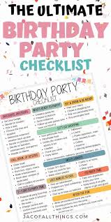 1st Birthday Party Planning Checklist Birthday Party Checklist Party Checklist Birthday Party Checklist Birthday Party Planning Checklist Kids