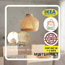 Each lamp is handmade and unique. Ikea Misterhult Pendant Lamp Bamboo45 Cm I Lampu Shopee Malaysia